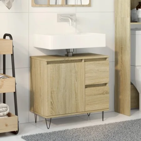 Badezimmerschrank aus Eichenholz-Sonoma-Sperrholz 65x33x60 cm. von , Badezimmermöbel - Ref: Foro24-849677, Preis: 67,40 €, Ra...