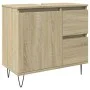 Badezimmerschrank aus Eichenholz-Sonoma-Sperrholz 65x33x60 cm. von , Badezimmermöbel - Ref: Foro24-849677, Preis: 67,40 €, Ra...