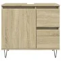 Badezimmerschrank aus Eichenholz-Sonoma-Sperrholz 65x33x60 cm. von , Badezimmermöbel - Ref: Foro24-849677, Preis: 67,40 €, Ra...