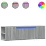 TV-Wandmöbel mit LED-Lichtern in Sonoma-Grau 135x31x39,5 cm. von , TV-Möbel - Ref: Foro24-852388, Preis: 82,98 €, Rabatt: %