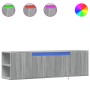 TV-Wandmöbel mit LED-Lichtern in Sonoma-Grau 135x31x39,5 cm. von , TV-Möbel - Ref: Foro24-852388, Preis: 84,12 €, Rabatt: %