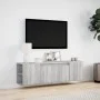 TV-Wandmöbel mit LED-Lichtern in Sonoma-Grau 135x31x39,5 cm. von , TV-Möbel - Ref: Foro24-852388, Preis: 82,98 €, Rabatt: %