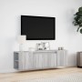 TV-Wandmöbel mit LED-Lichtern in Sonoma-Grau 135x31x39,5 cm. von , TV-Möbel - Ref: Foro24-852388, Preis: 84,12 €, Rabatt: %