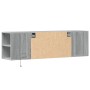 TV-Wandmöbel mit LED-Lichtern in Sonoma-Grau 135x31x39,5 cm. von , TV-Möbel - Ref: Foro24-852388, Preis: 84,12 €, Rabatt: %