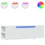 Wall-mounted TV stand with LED lights white 135x31x39.5 cm by , TV Furniture - Ref: Foro24-852383, Price: 77,75 €, Discount: %