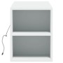 Wand-TV-Möbel mit LED-Lichtern in Weiß 135x31x39,5 cm von , TV-Möbel - Ref: Foro24-852383, Preis: 78,75 €, Rabatt: %