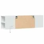 Wand-TV-Möbel mit LED-Lichtern in Weiß 135x31x39,5 cm von , TV-Möbel - Ref: Foro24-852383, Preis: 77,75 €, Rabatt: %