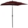 3-tier parasol with burgundy aluminum pole 2x2 m by vidaXL, Umbrellas - Ref: Foro24-313848, Price: 67,55 €, Discount: %