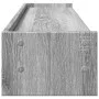 Wooden screen support, Sonoma gray engineering, 100x24x16 cm by , Computer bases and risers - Ref: Foro24-854729, Price: 34,6...