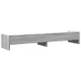 Wooden screen support, Sonoma gray engineering, 100x24x16 cm by , Computer bases and risers - Ref: Foro24-854729, Price: 34,6...