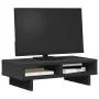 Engineered wood black monitor stand 50x27x15 cm by , Computer bases and risers - Ref: Foro24-854743, Price: 26,17 €, Discount: %