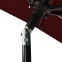 3-tier parasol with burgundy aluminum pole 2x2 m by vidaXL, Umbrellas - Ref: Foro24-313848, Price: 68,51 €, Discount: %