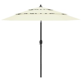 3-stufiger Sonnenschirm mit sandfarbenem Aluminiummast 2,5 m von vidaXL, Sonnenschirme - Ref: Foro24-313860, Preis: 59,05 €, ...