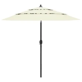 3-stufiger Sonnenschirm mit sandfarbenem Aluminiummast 2,5 m von vidaXL, Sonnenschirme - Ref: Foro24-313860, Preis: 58,16 €, ...