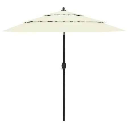 3-stufiger Sonnenschirm mit sandfarbenem Aluminiummast 2,5 m von vidaXL, Sonnenschirme - Ref: Foro24-313860, Preis: 58,16 €, ...