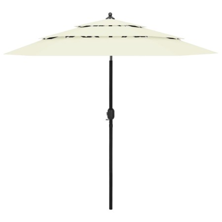 3-tier parasol with sand aluminum pole 2.5 m by vidaXL, Umbrellas - Ref: Foro24-313860, Price: 59,05 €, Discount: %
