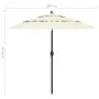 3-stufiger Sonnenschirm mit sandfarbenem Aluminiummast 2,5 m von vidaXL, Sonnenschirme - Ref: Foro24-313860, Preis: 58,16 €, ...