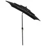 3-tier parasol with black aluminum pole 2x2 m by vidaXL, Umbrellas - Ref: Foro24-313850, Price: 59,23 €, Discount: %