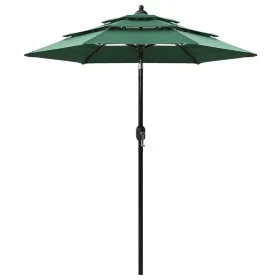 3-level umbrella with a 2m green aluminum pole by vidaXL, Umbrellas - Ref: Foro24-313853, Price: 59,51 €, Discount: %