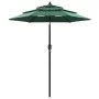 3-stöckiger Regenschirm mit grüner Aluminiumstange 2 m von vidaXL, Sonnenschirme - Ref: Foro24-313853, Preis: 59,51 €, Rabatt: %