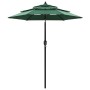 3-stöckiger Regenschirm mit grüner Aluminiumstange 2 m von vidaXL, Sonnenschirme - Ref: Foro24-313853, Preis: 61,53 €, Rabatt: %
