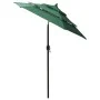 3-stöckiger Regenschirm mit grüner Aluminiumstange 2 m von vidaXL, Sonnenschirme - Ref: Foro24-313853, Preis: 59,51 €, Rabatt: %
