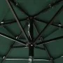 3-stöckiger Regenschirm mit grüner Aluminiumstange 2 m von vidaXL, Sonnenschirme - Ref: Foro24-313853, Preis: 59,51 €, Rabatt: %