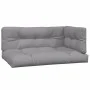 Garden pallet sofa set with 2 acacia wood cushions. by , Outdoor sofas - Ref: Foro24-3324824, Price: 278,97 €, Discount: %