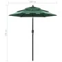 3-stöckiger Regenschirm mit grüner Aluminiumstange 2 m von vidaXL, Sonnenschirme - Ref: Foro24-313853, Preis: 59,51 €, Rabatt: %