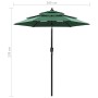 3-stöckiger Regenschirm mit grüner Aluminiumstange 2 m von vidaXL, Sonnenschirme - Ref: Foro24-313853, Preis: 61,53 €, Rabatt: %