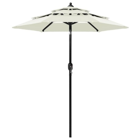 3-tier parasol with sand aluminum pole 2 m by vidaXL, Umbrellas - Ref: Foro24-313852, Price: 63,77 €, Discount: %