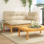 Ecksofa aus Paletten für den Garten mit Akazienholz-Kissen. von , Outdoor-Sofas - Ref: Foro24-3324783, Preis: 221,09 €, Rabat...
