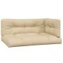 Garden pallet sofa set with 2 acacia wood cushions. by , Outdoor sofas - Ref: Foro24-3324819, Price: 267,81 €, Discount: %