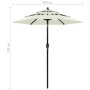 3-tier parasol with sand aluminum pole 2 m by vidaXL, Umbrellas - Ref: Foro24-313852, Price: 63,77 €, Discount: %