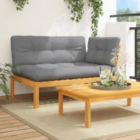 Sofá de esquina de palets de jardín con cojines madera acacia by , Outdoor sofas - Ref: Foro24-3324782, Price: 248,04 €, Disc...