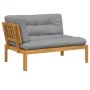 Ecksofa aus Paletten für den Garten mit Akazienholz-Kissen. von , Outdoor-Sofas - Ref: Foro24-3324782, Preis: 248,79 €, Rabat...