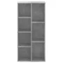 Estantería de madera de ingeniería gris hormigón 50x25x105 cm de , Librerías y estanterías - Ref: Foro24-852792, Precio: 55,1...