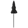 3-level black umbrella with a 2m aluminum pole by vidaXL, Umbrellas - Ref: Foro24-313858, Price: 47,44 €, Discount: %