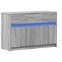 TV-Möbel mit LED-Beleuchtung aus grauem Sonoma-Ingenieurholz, 91x34x61 cm. von , TV-Möbel - Ref: Foro24-852185, Preis: 100,68...