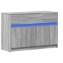 TV-Möbel mit LED-Beleuchtung aus grauem Sonoma-Ingenieurholz, 91x34x61 cm. von , TV-Möbel - Ref: Foro24-852185, Preis: 102,11...