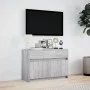 TV-Möbel mit LED-Beleuchtung aus grauem Sonoma-Ingenieurholz, 91x34x61 cm. von , TV-Möbel - Ref: Foro24-852185, Preis: 100,68...