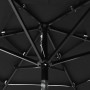 3-stöckiger Regenschirm mit schwarzer Aluminiumstange 2 m von vidaXL, Sonnenschirme - Ref: Foro24-313858, Preis: 48,05 €, Rab...