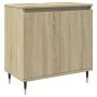 Set de muebles de baño 3 pzas madera contrachapada roble Sonoma by , Bathroom furniture - Ref: Foro24-3307673, Price: 173,50 ...