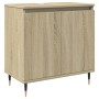 Set de muebles de baño 3 pzas madera contrachapada roble Sonoma de , Muebles de baño - Ref: Foro24-3307673, Precio: 176,49 €,...