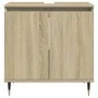 Set de muebles de baño 3 pzas madera contrachapada roble Sonoma by , Bathroom furniture - Ref: Foro24-3307673, Price: 173,50 ...