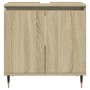 Set de muebles de baño 3 pzas madera contrachapada roble Sonoma de , Muebles de baño - Ref: Foro24-3307673, Precio: 176,49 €,...