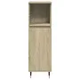 Set de muebles de baño 3 pzas madera contrachapada roble Sonoma by , Bathroom furniture - Ref: Foro24-3307673, Price: 173,50 ...