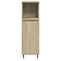 Set de muebles de baño 3 pzas madera contrachapada roble Sonoma de , Muebles de baño - Ref: Foro24-3307673, Precio: 176,49 €,...