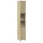 Set de muebles de baño 3 pzas madera contrachapada roble Sonoma by , Bathroom furniture - Ref: Foro24-3307673, Price: 173,50 ...