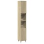 Set de muebles de baño 3 pzas madera contrachapada roble Sonoma de , Muebles de baño - Ref: Foro24-3307673, Precio: 176,49 €,...